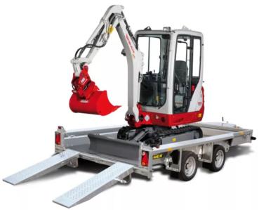 Baumaschinenanhänger zu mieten