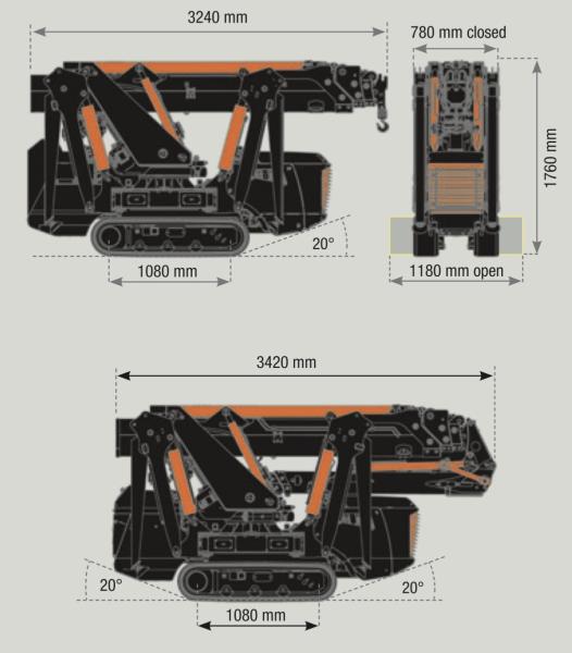 Raupenkran mit Maschinisten, Mietpreis pro Std