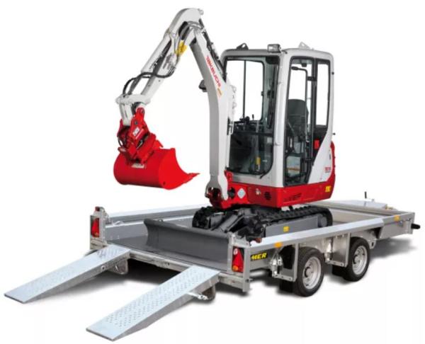 Baumaschinenanhänger zu mieten
